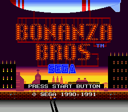 Заставка игры Bonanza Bros.